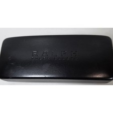 Ralph Lauren Black Hard Shell Eyeglasses Sunglasses Case Debossed Logo