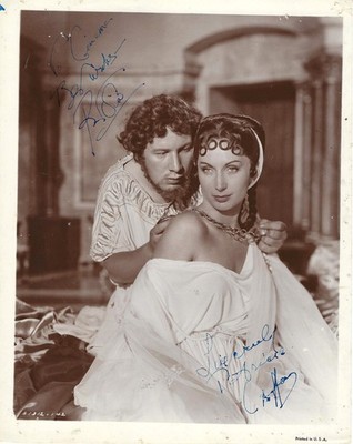 PETER USTINOV & PATRICIA LAFFAN ''QUO VADIS'' 1951, SIGNED VINTAGE STUDIO PHOTO