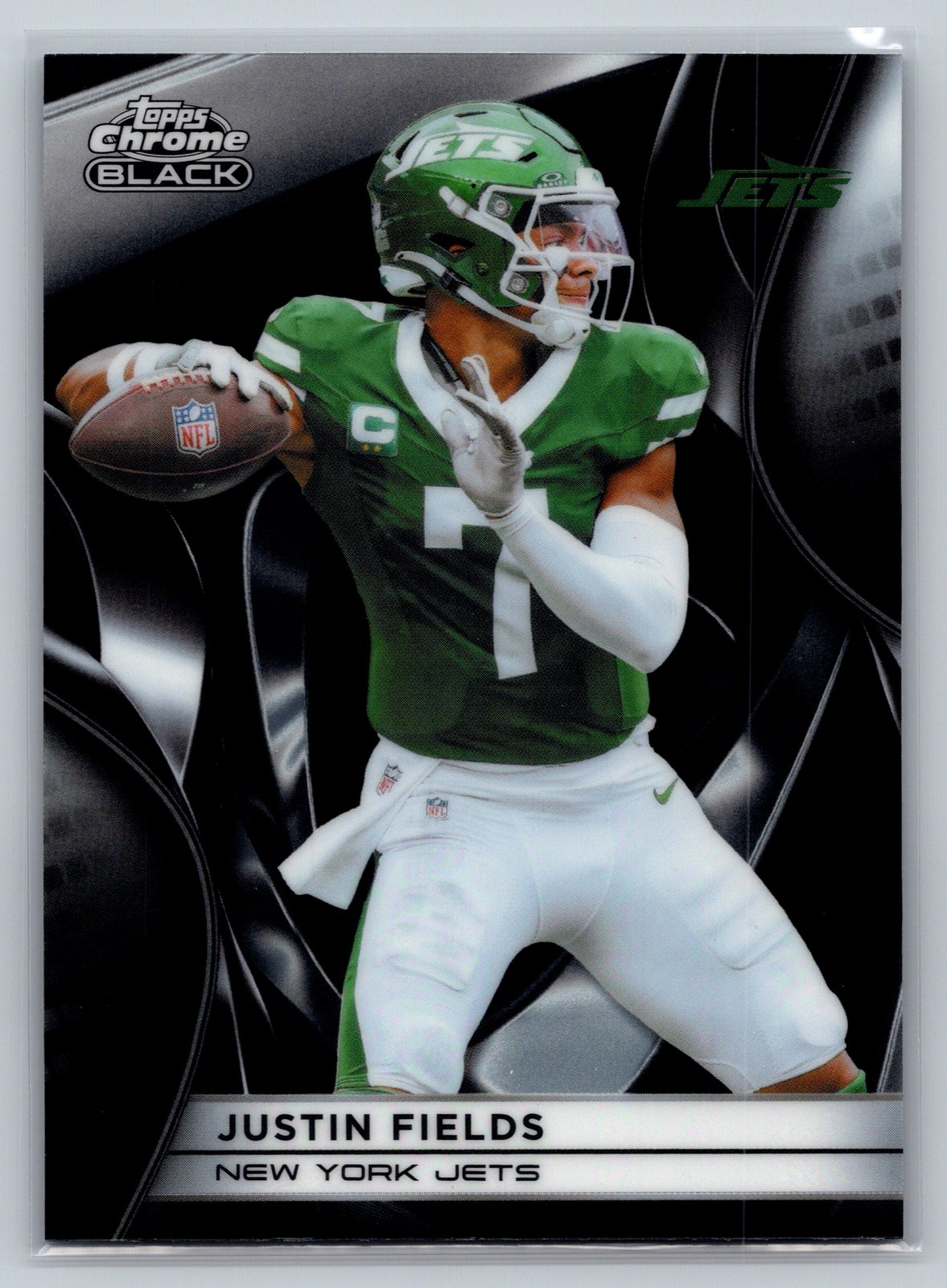 2025 Topps Chrome Black #76 Justin Fields