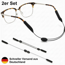 2x Brillenband verstellbar rutschfest | Silikon Sportbrille | Kinder & Erwachsen