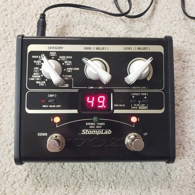 VOX StompLab SL1G Multi-Effects Guitar Effect Pedal w/ 9V Snark Power Supply EUC