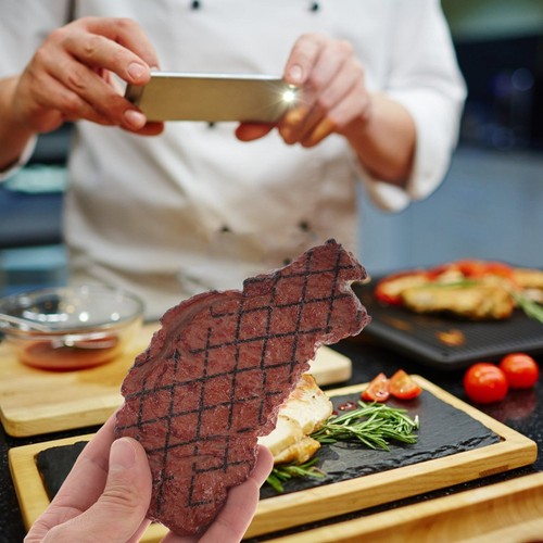 2 Pcs Fake Food for Display Steak Model Props Simulation Decor Simulate ...