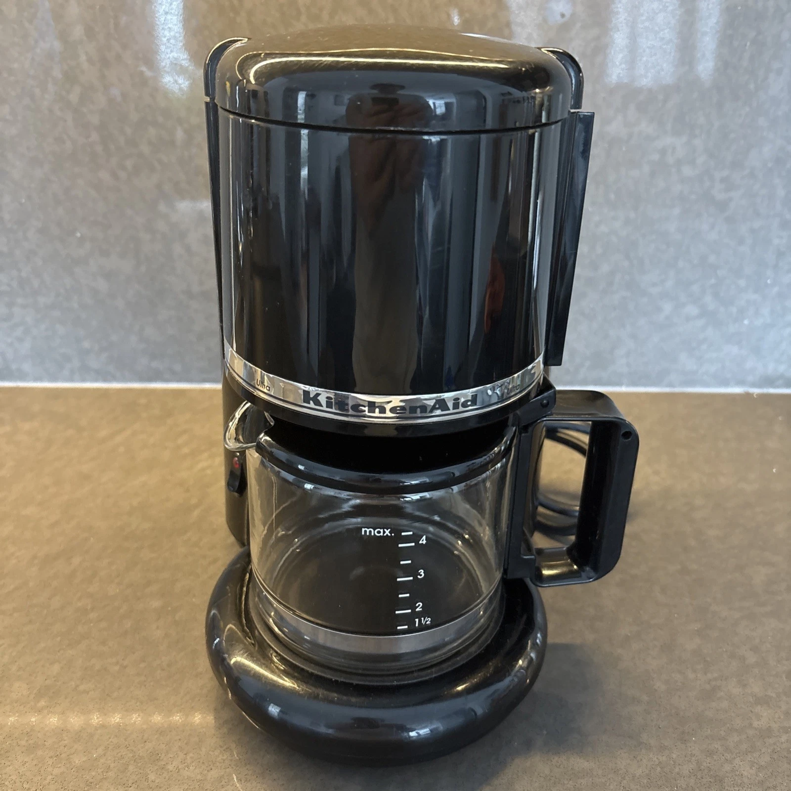 KitchenAid 4KCM0550b1 4-Cup Ultra Compact Household Coffee Maker Black