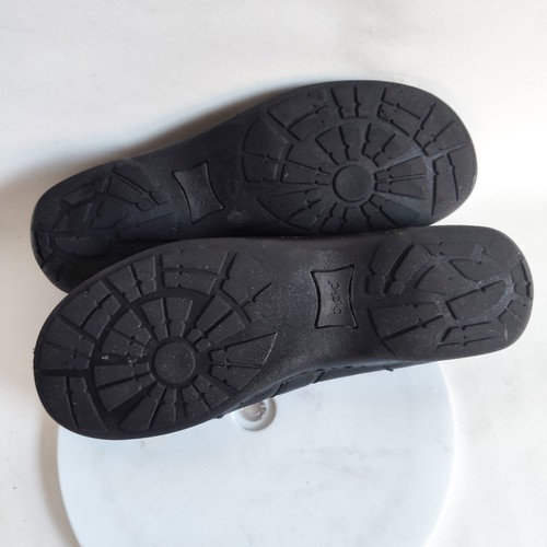 Born BOC Black Leather Mary Janes Comfort Flats Academia Size 9 /40.5 Coquette - Picture 11 of 12