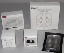 Lot of 5 BRDRC Drone Accessories: Landing Gear, Propeller Guard, Lens Hood Etc.