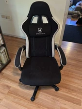 Ace Gaming Chair. Gt Gaming Chair with Footrest and Lumbar Support Black
