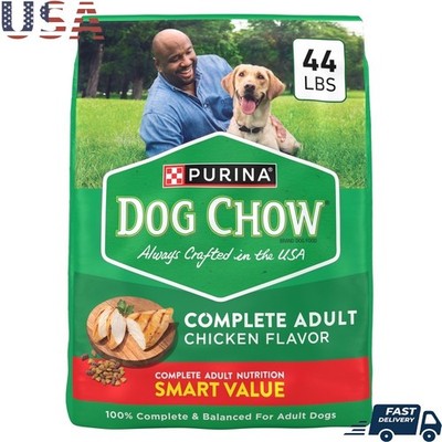 Chicken Flavor Dry Dog Food Complete Nutrition Kibble Immune Support 23 Vitamins