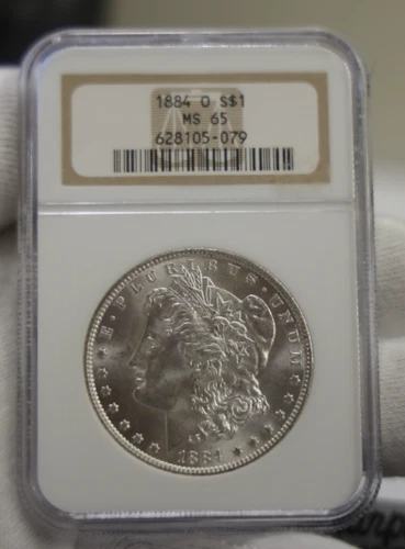 1884 O US Morgan Silver Dollar $1 NGC MS65 Nice Coin