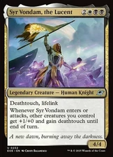 Syr Vondam, the Lucent Light Play, English Magic the Gathering MTG Edge of Etern