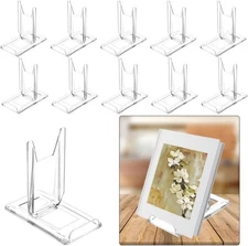 10 Sets Acrylic Book Stand,Adjustable for angle , display holder stand use fo...