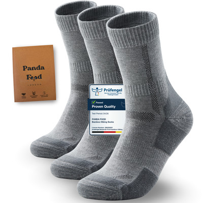 3 Pairs Premium Bamboo Rayon Walking Socks | Anti-Blister Warm Breathable Socks