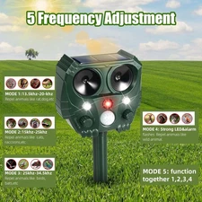 2-Pack Solar Animal Deterrent - Great for Garden/Yard Outdoor Use