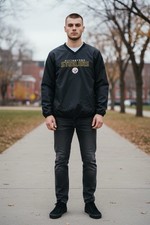 CHAQUETA CORTAVIENTOS JERSEY PARA HOMBRE PITTSBURGH STEELERS NFL PRO LINE FANATICS TALLA L