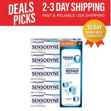 Repair & Protect Toothpaste – Dentist-Recommended for Sensitive Teeth, Pack of 5