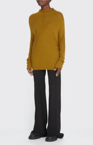 Maglione donna Rick Owens leggero cratere maglia lana XS nuovo con etichette $595