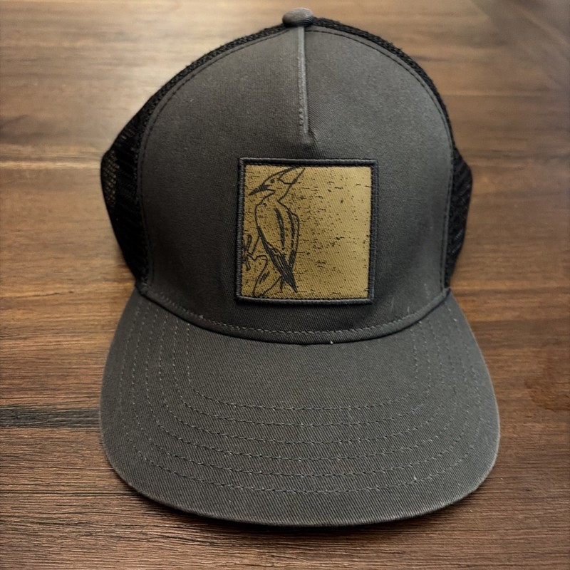 Pistil Mesh Baseball Cap Gray Black Adjustable 57% Polyester 43% Cotton