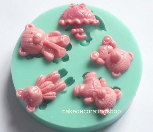 New Silicone Cake Mold Baking Mould Clay Soap Gum Paste Candle Decorating - Picture 10 of 10