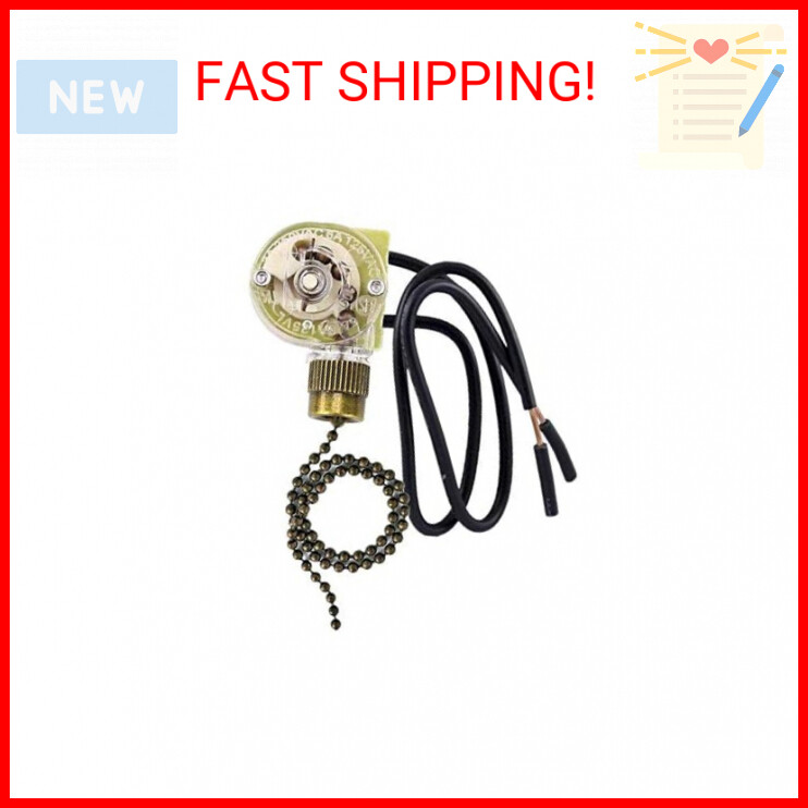 Zing Ear ZE-109 Ceiling Fan Light Pull Chain Switch On-Off Replacement-image