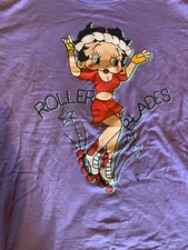 Vintage 1998 Betty Boop Roller Blade Shirt Size 2XL  Be Sexy Be Sweet