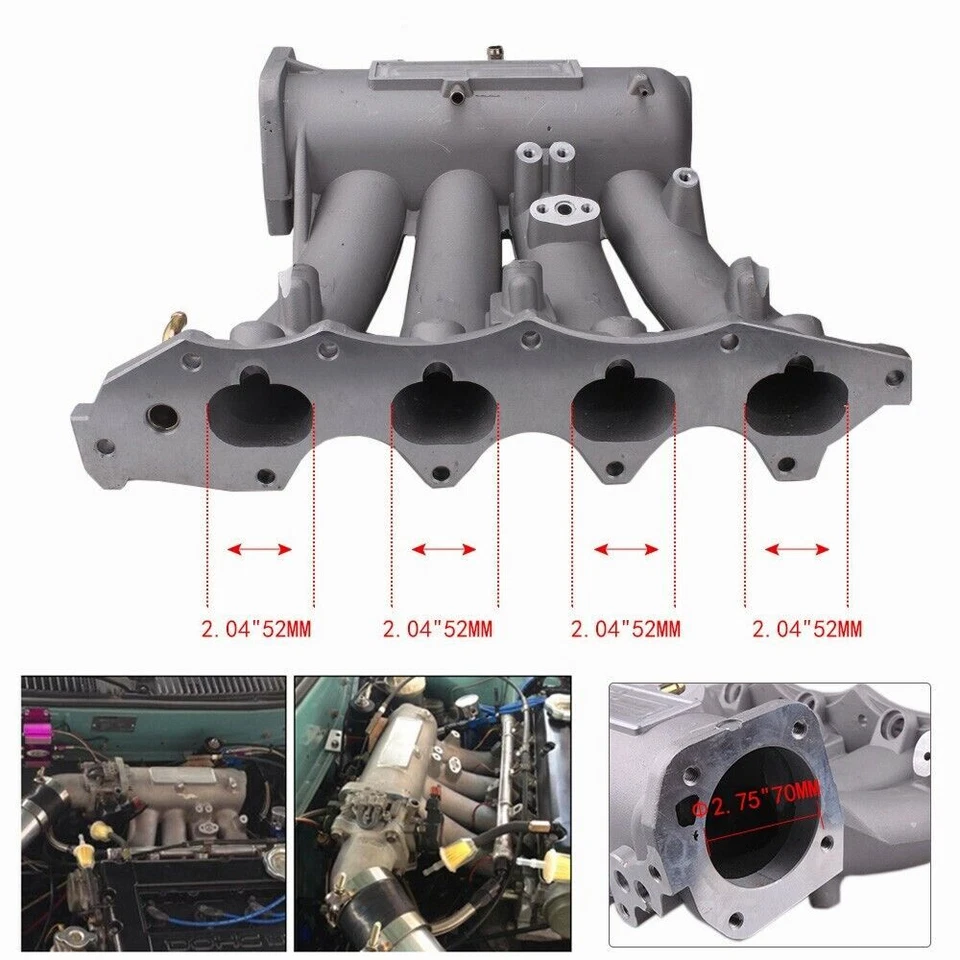 ro Series Intake Manifold For 1994-2001 Acura Integra 1.8L B16A2 B16A3 B17A1 - Image 4 of 4
