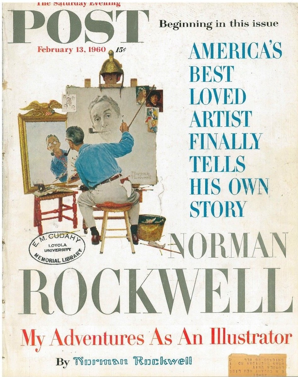 The Saturday Evening Post February 13 1960 Norman Rockwell Vintage
