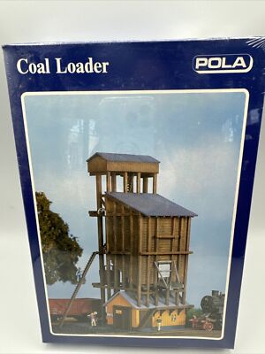 Pola 1170 Coal Loader HO Scale Building Kit Vintage West Germany Decals
