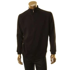 KIRKLAND SIGNATURE NEW Men's Cotton 1/4 Zip Pullover Sweatshirt TEDO