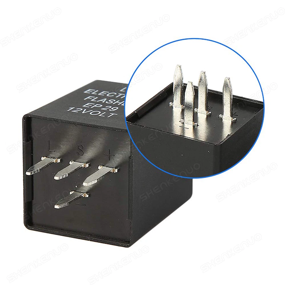 New 4-Pin EP29 EP29N LED Flasher Relay Fix For GMC Sierra 1500 2500 3500 HD - Image 2 of 4