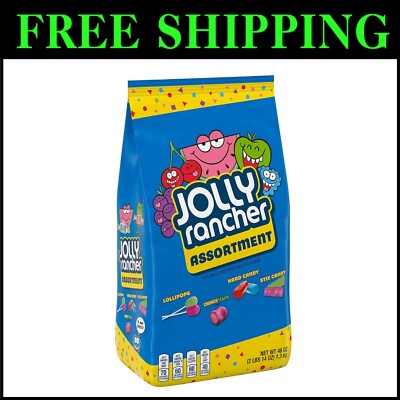 Bulk JOLLY RANCHER Assorted Hard Candy with Lollipops & Crunch N Chew - 46 oz