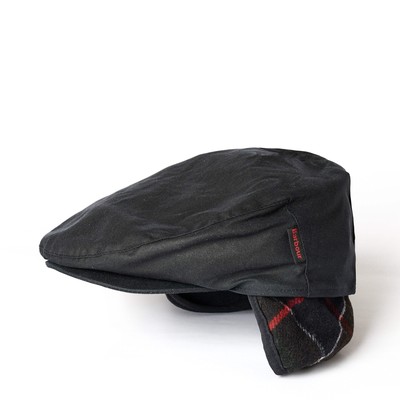 Barbour Cheviot Wax Flat Cap Navy