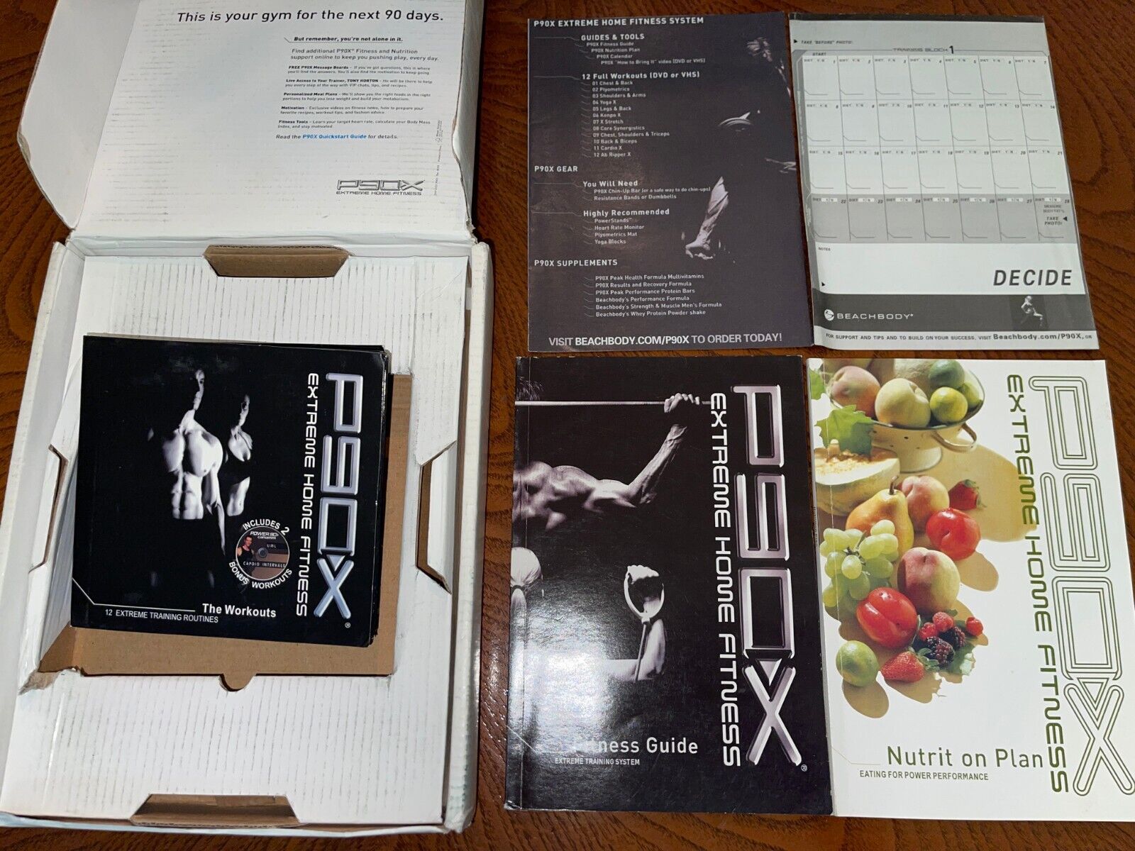 P90X WORKOUTS 12 DVDs Beachbody Set Full Body Resistance Training MEAL NUTRITION