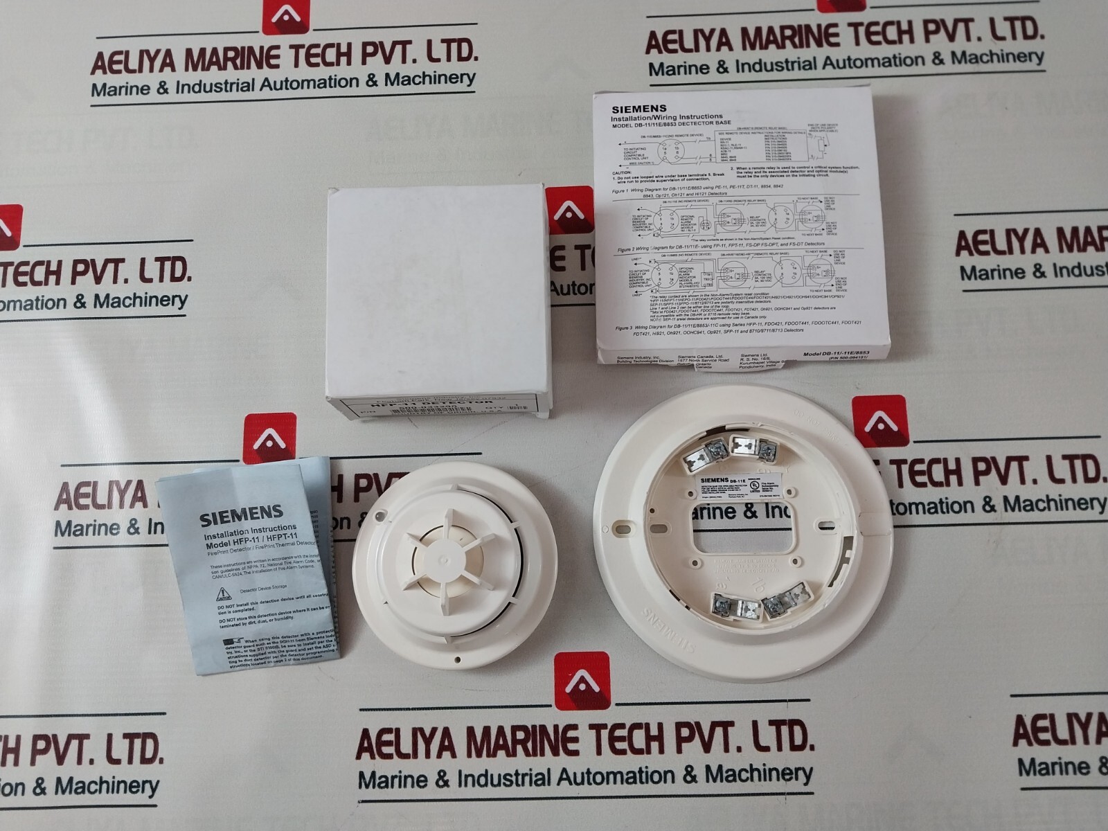 Siemens HFP-11 Fire Alarm Smoke Heat Detector with DB-11E Base