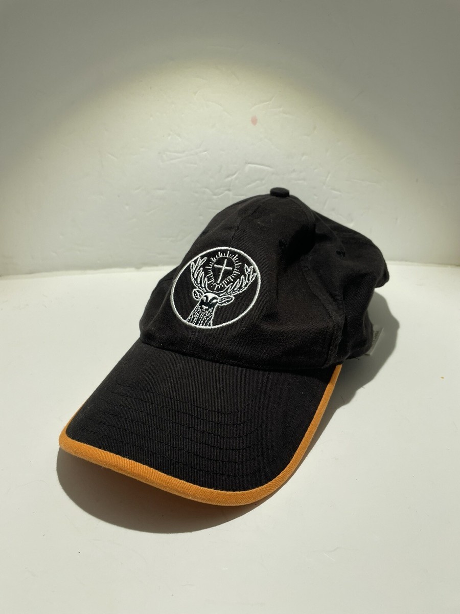 Casquette Baseball Jagermeifter Réglable - Cerf Et Croix - Noir Et Orange - Occasion Excellent état