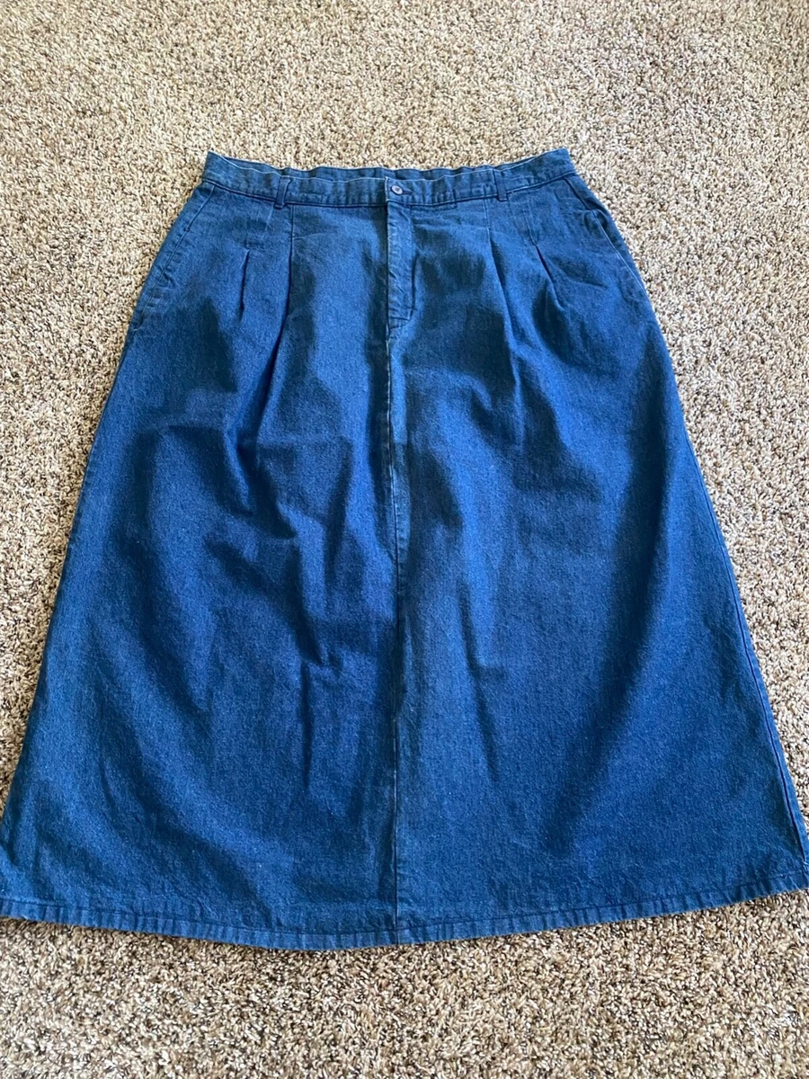 Vintage Levis Group 12 Twelve denim Skirt 26 W Women's A line USA | eBay