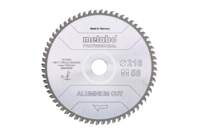 Metabo Sägeblatt ''aluminium cut - professional'', spezielle Zahngeometrie, präzis