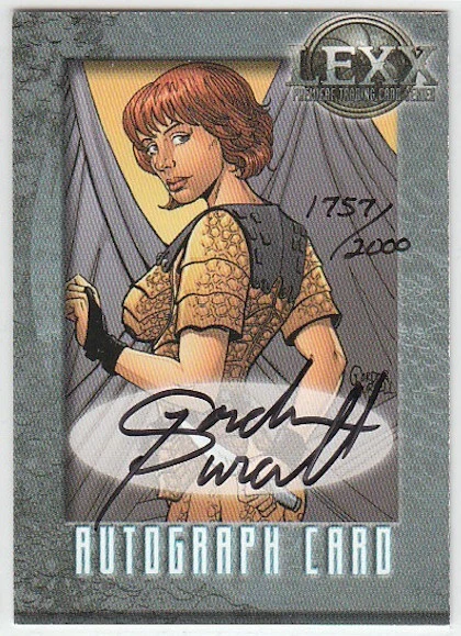 Lexx Premiere - A7 Gordon Purcell - Artist Auto/Autograph Card 1757/2000 DF 2002 - Image 2 of 3