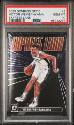 2023-24 Donruss Optic Express Lane #8 Victor Wembanyama RC PSA 10