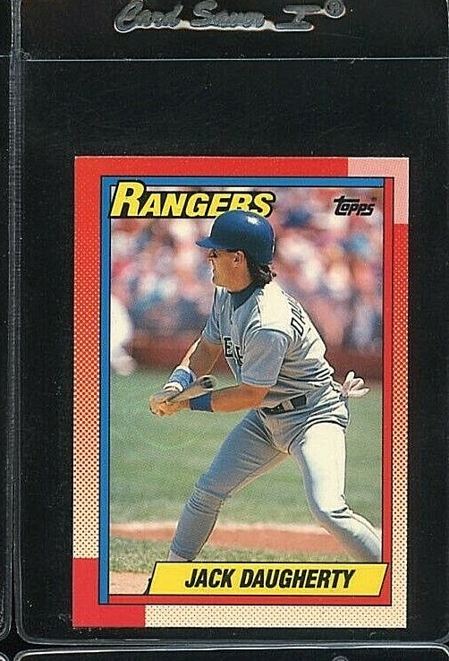 1990 TOPPS TIFFANY #52 JACK DAUGHERTY ROOKIE RC TEXAS RANGERS 