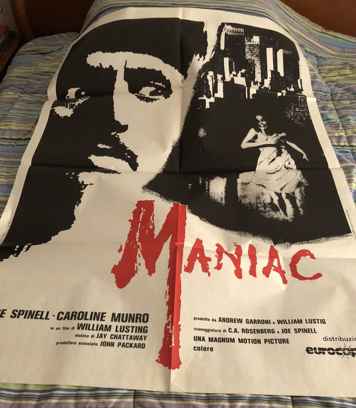 Locandina originale film Maniac (1980) - Regia di William Lustig