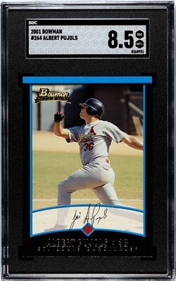 2001 bowman  pujols レア Albert Pujols 2001 Bowman Rookie Baseball Card #264- SGC Graded