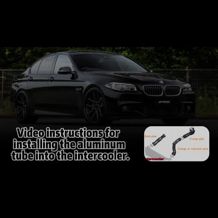 Intercooler w/ Charge Pipe Kit + Boost Pipe For BMW F10 FX 535i