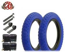 ALTA BICYCLE WIRE BEAD 12" 1/2" x 2 1/4" BLUE COMP III BMX TIRES SET OF 8.