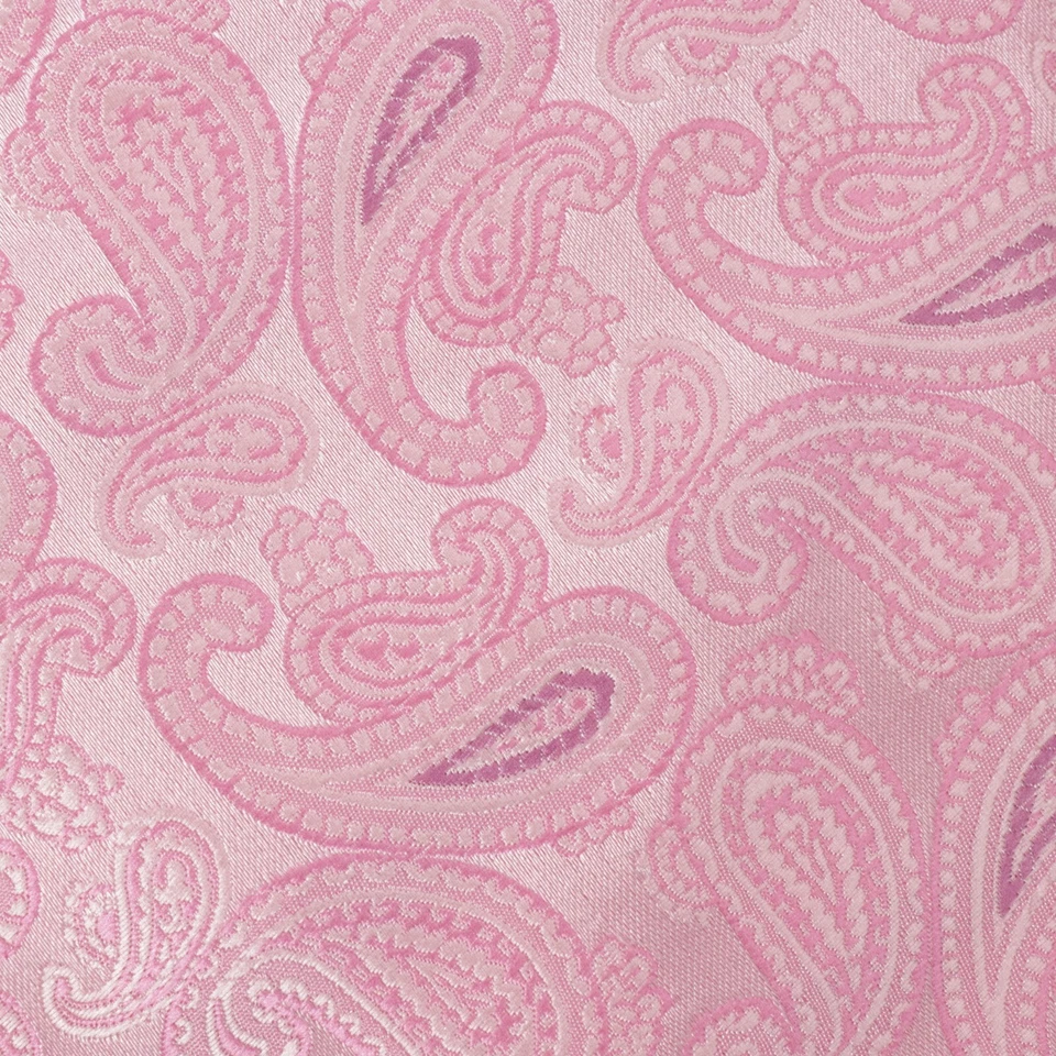 Laurant Bennet Tie Mens in Microfiber Pink Paisley ￼Floral Wide - Image 2 of 4