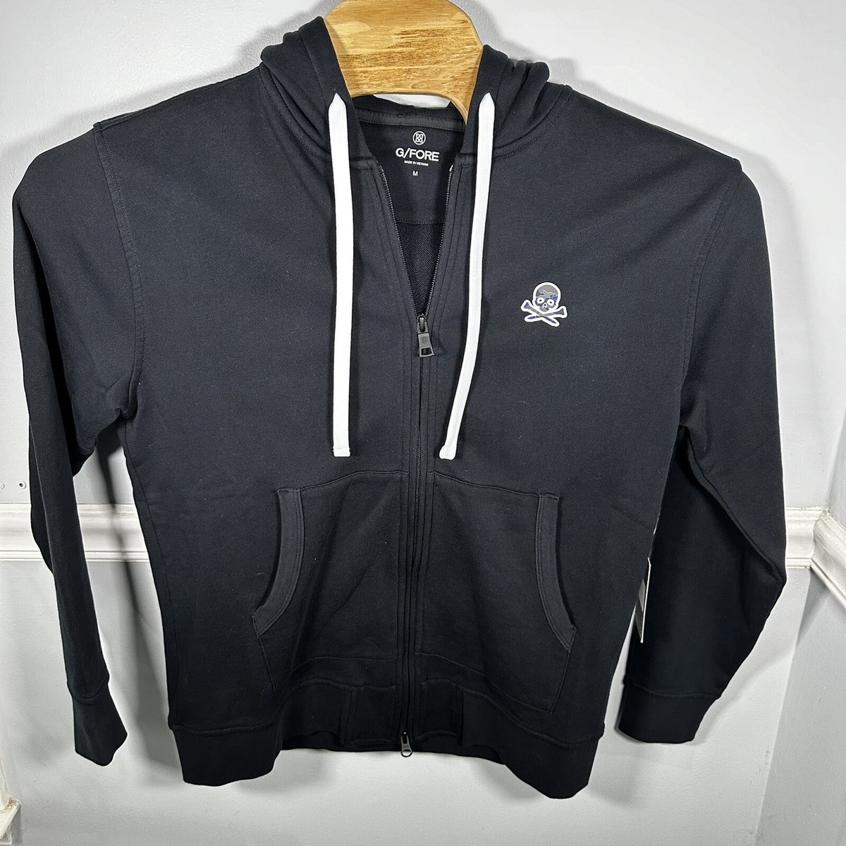 限定品!【G/FORE】入手困難 Hoodie G/Fore Skull & Ts Full Zip Golf Hoodie Onyx Black Size