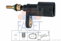 Facet KüHlmitteltemperatursensor FüR VW Beetle,Caddy Iv,Golf VI Vii,Golfvan
