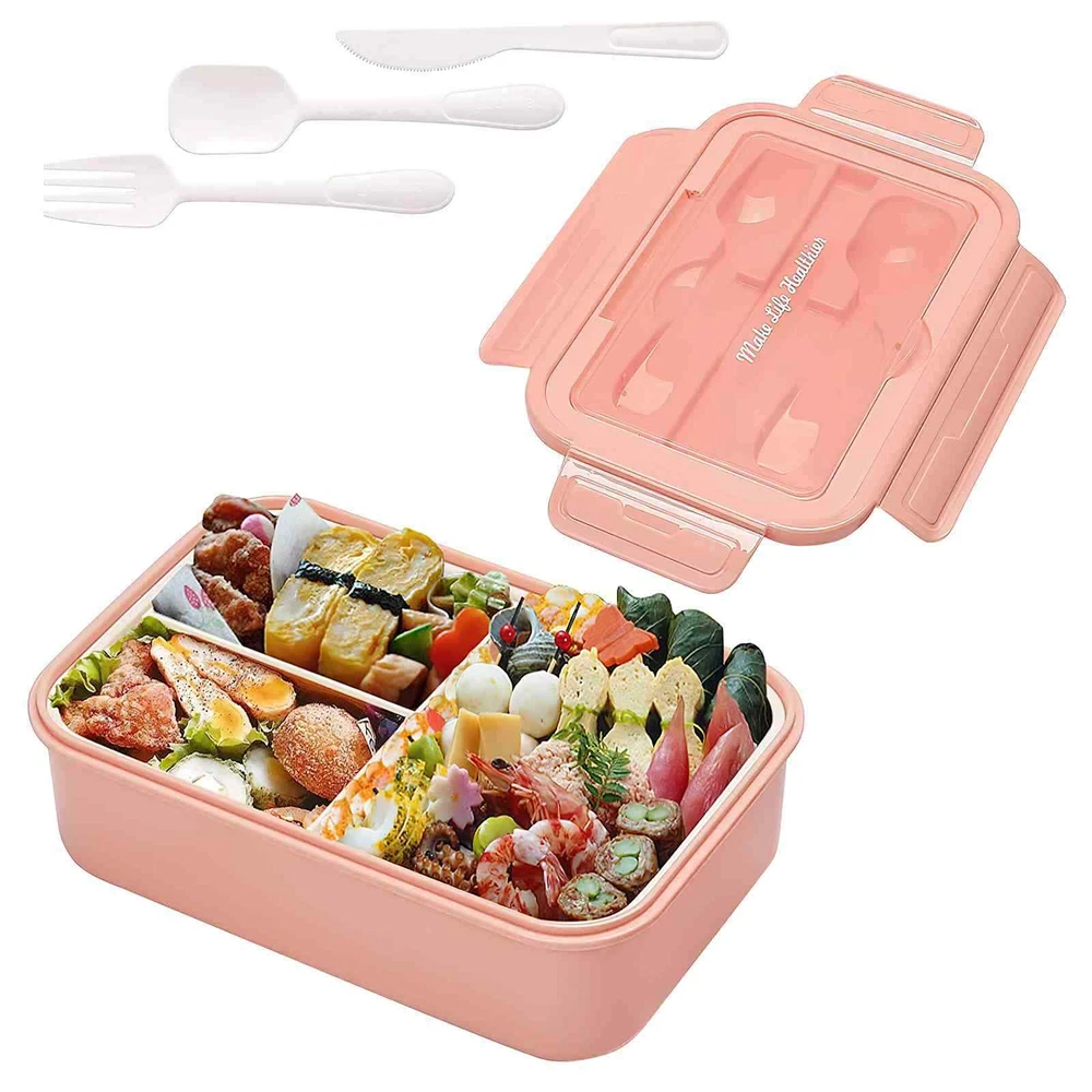 Bento Lunch Box With Spoon Fork Lunch Box Containers Bento Box for Dining Picnic