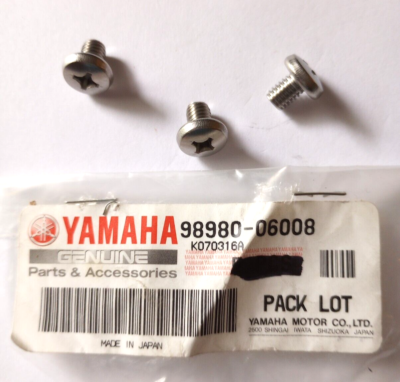 のの Yamaha Bind Screw NOS 98980-06008 Qty. 3 (L-6246) | eBay