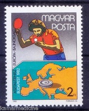 Hungary 1982 MNH 1v, European Table Tennis, Sports    Ps
