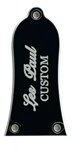 Guitar Pickguard For Gibson Epiphone Guitar Truss Rod Cover 3 Holes (Black)