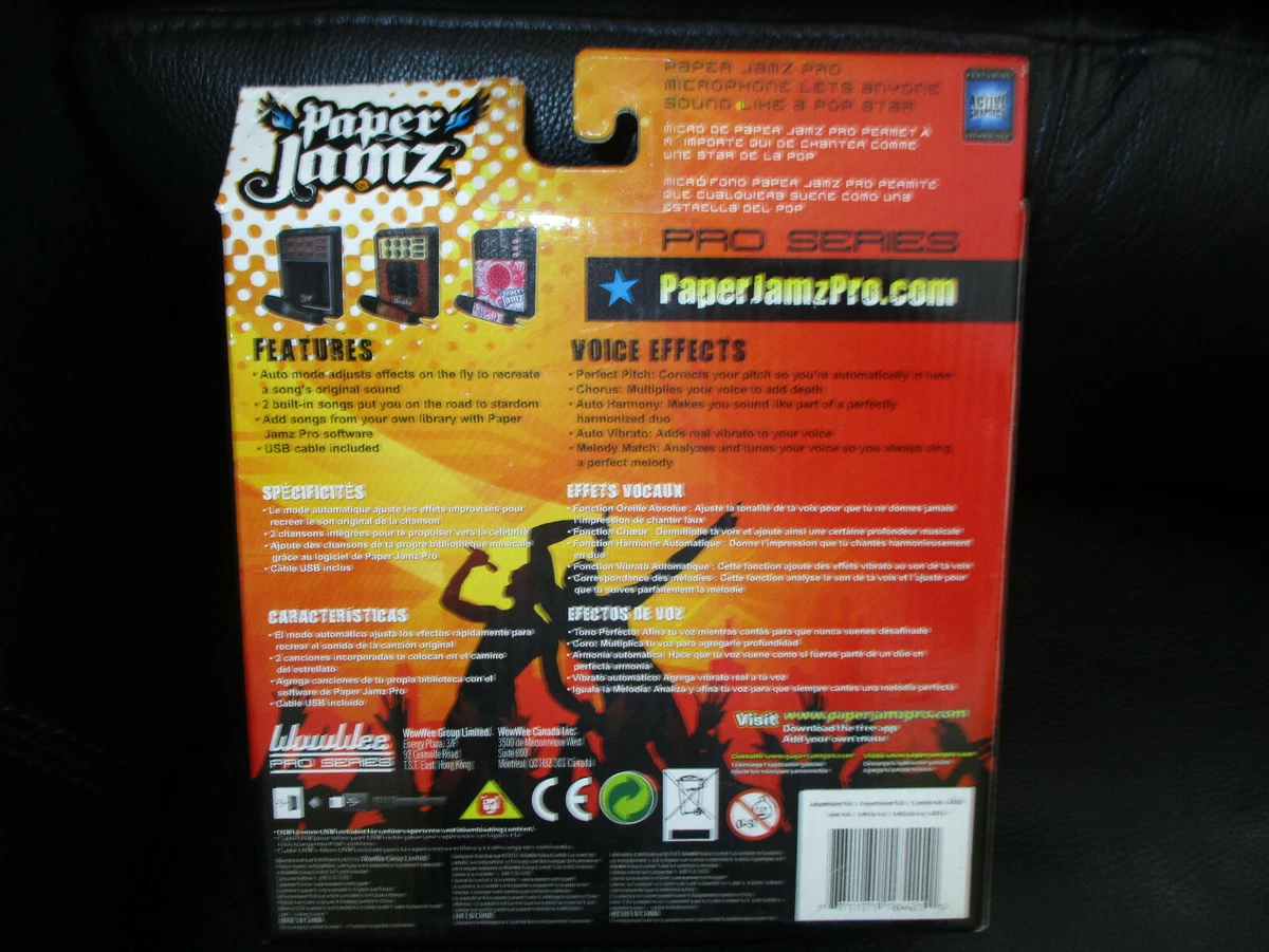NEW Paper Jamz Pro Series Microphone And Effects Amp Bonus USB.